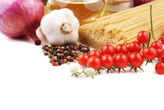 Zbliżenie na świeże składniki